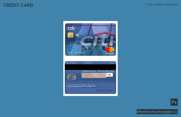 Peru Citibank Mastercard Beispielvorschau